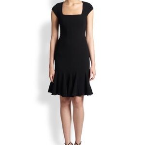 BCBGMaxAzria ‘Farrah’ Black Cap Sleeve Mini Dress